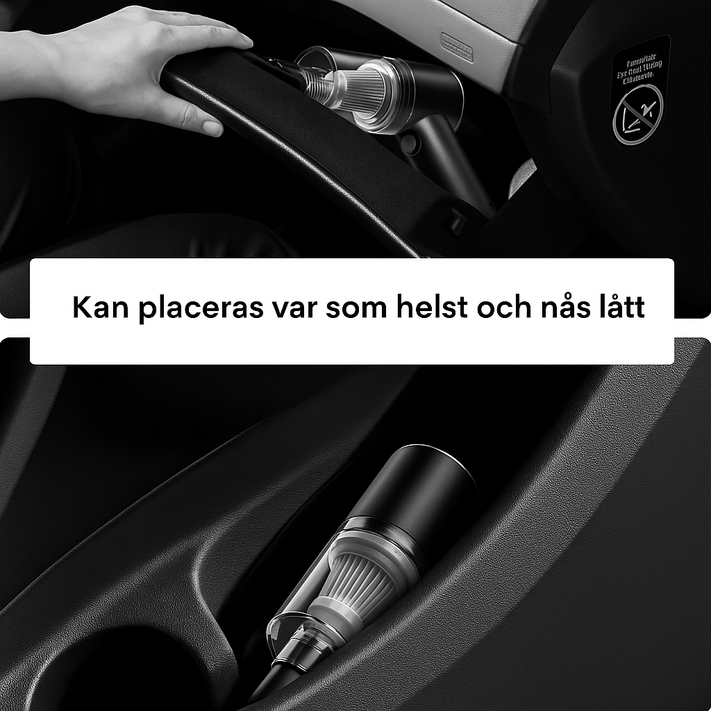 CarClean Pro – Kraftfull Bärbar Dammsugare för Bil och Hem