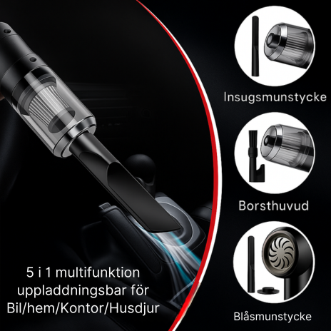 CarClean Pro – Kraftfull Bärbar Dammsugare för Bil och Hem